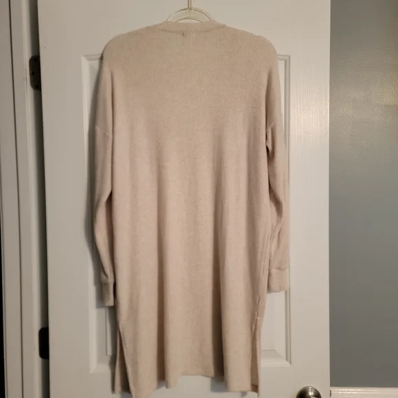 Garage Women's Cream Ribbed Cardigan - Picture 2 of 4